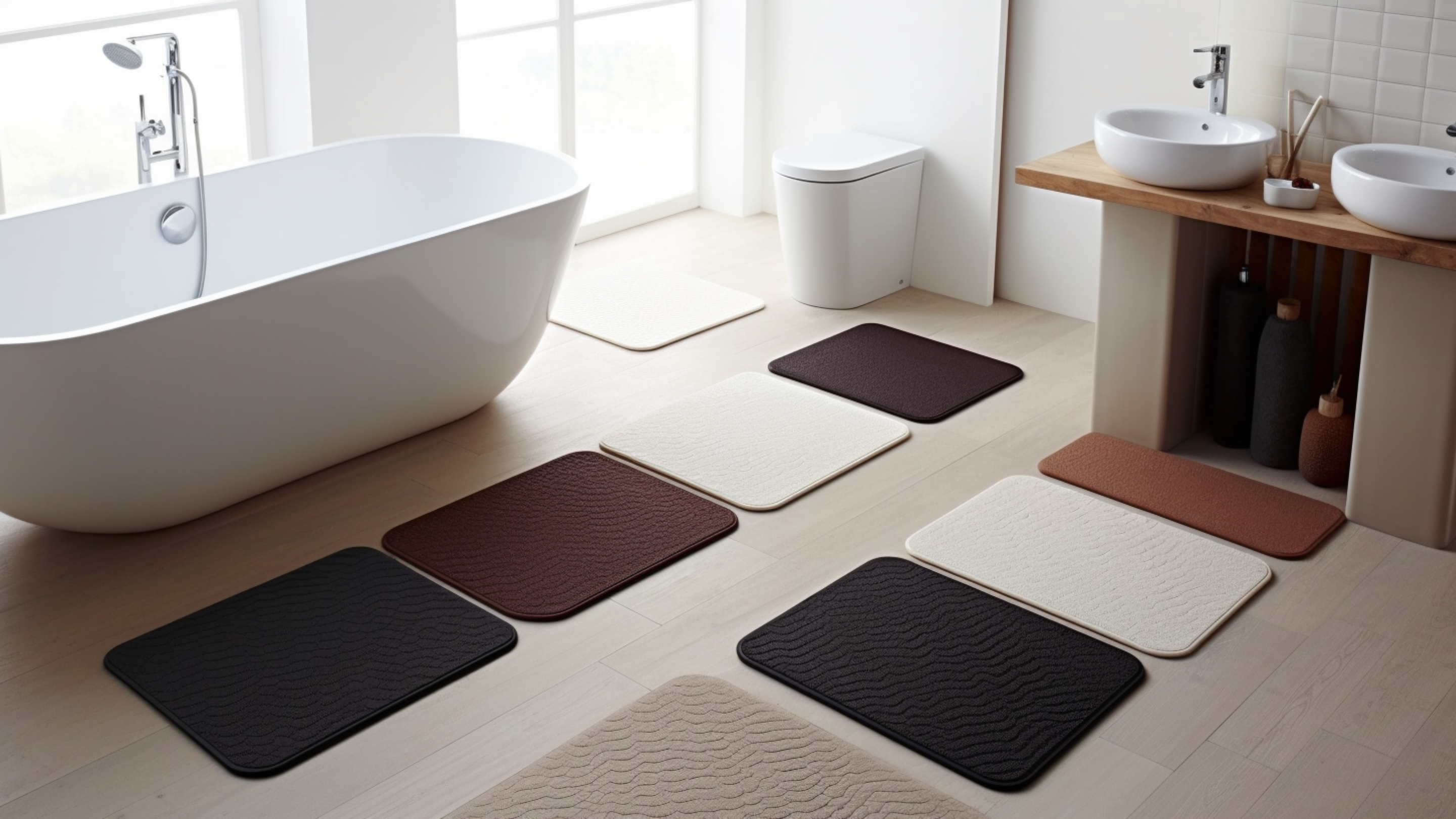 DUNSOO Tapis de Bain, Doux et Confortable Tapis de Bain Antiderapant, Eau Super Absorbante Tapis DUNSOO Tapis de Bain, Doux et Confortable Tapis de Bain Antiderapant, Eau Super Absorbante Tapis