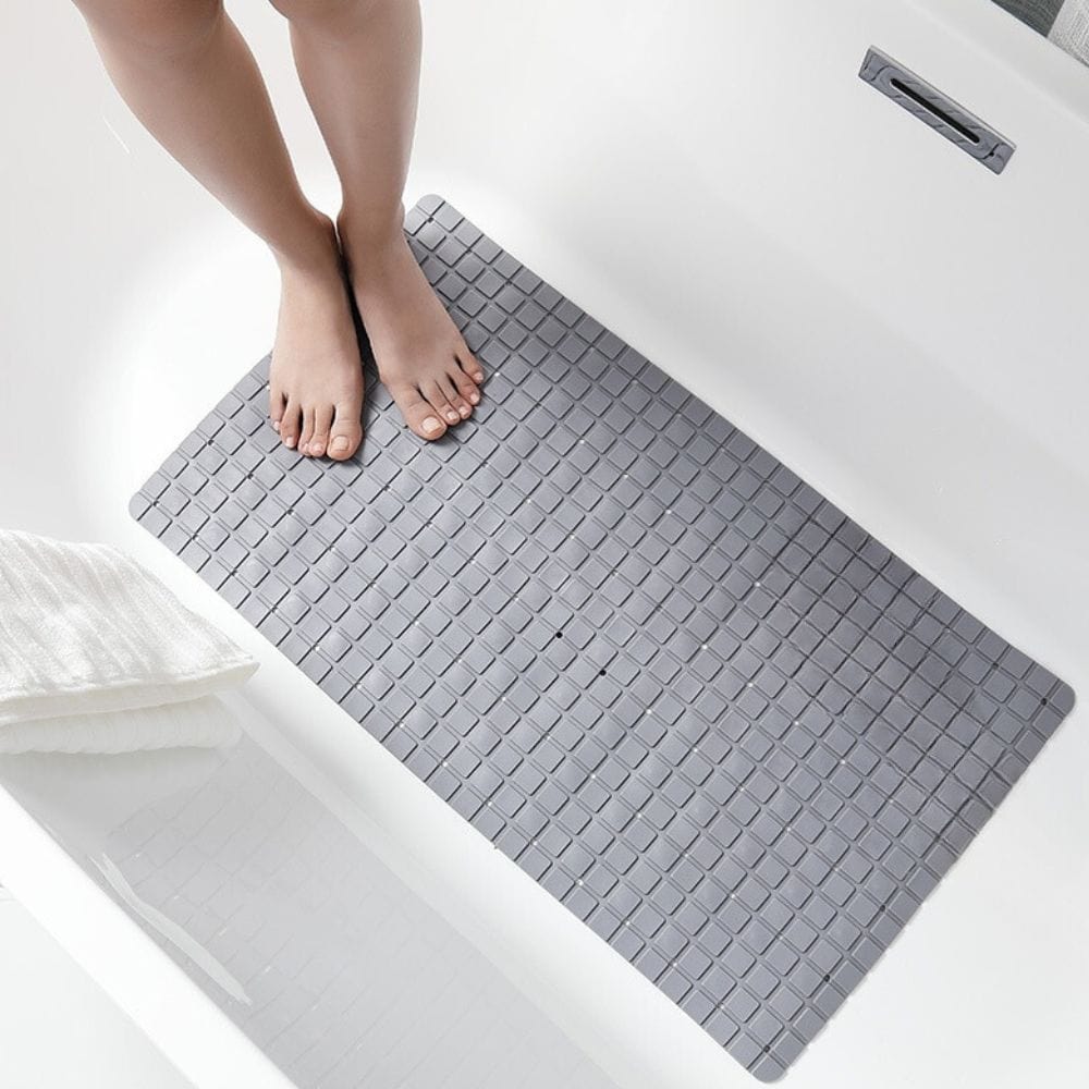 Tapis Antidérapant Kela Kreta Douche Beige (55 x 55 cm