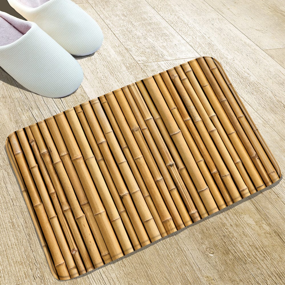 Tapis de Sortie de bain - Imitation Bambou