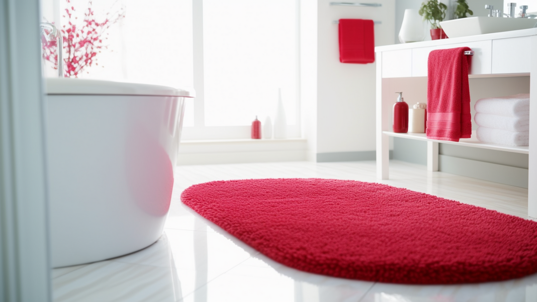 Tapis de Bain Rouge
