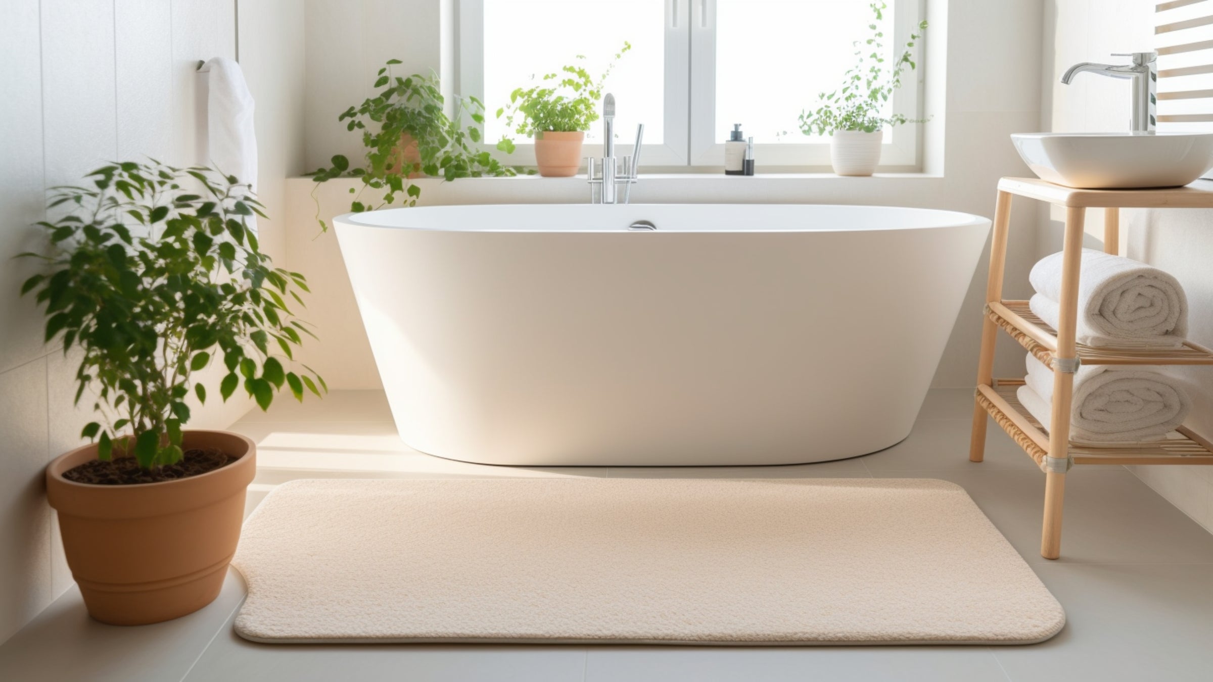 Tapis de Bain Beige