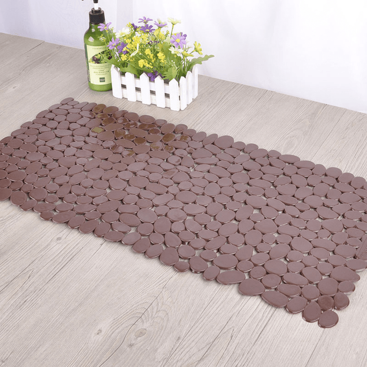 Tapis de Bain Antidérapant en Plastique - Galets