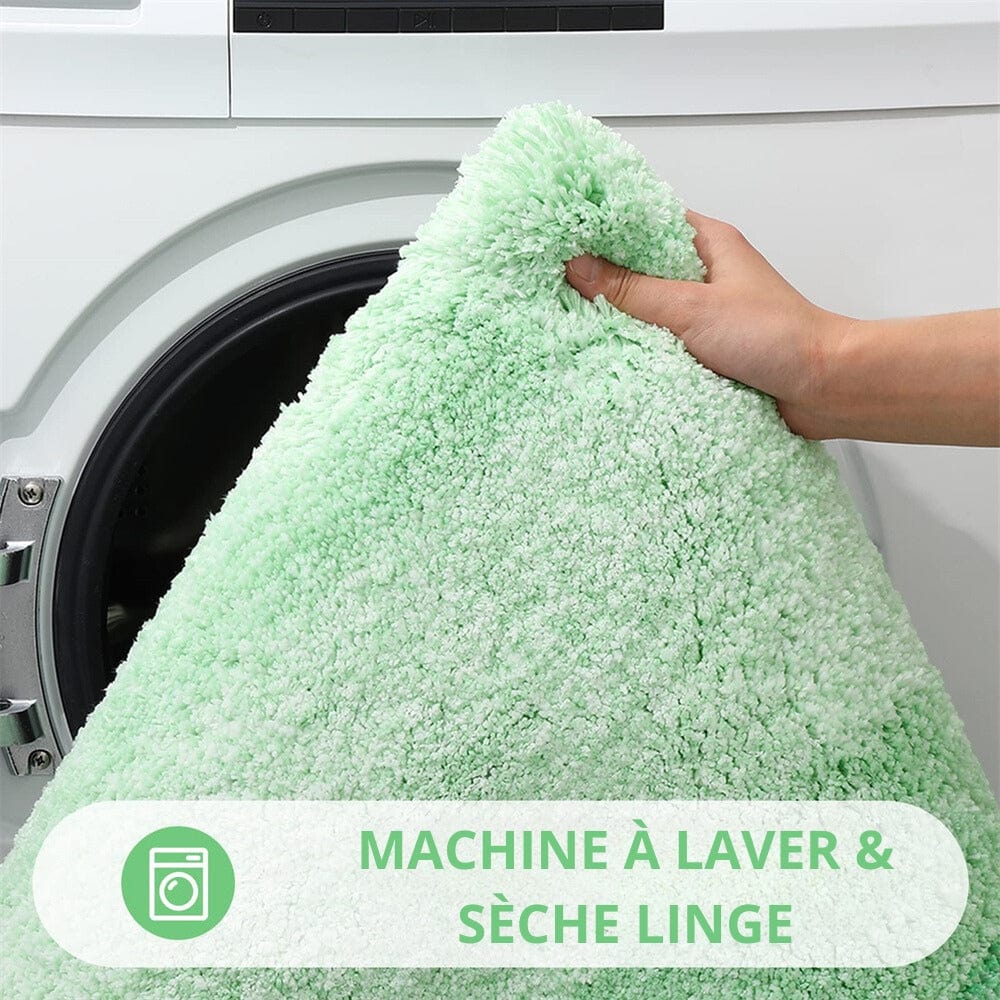 Tapis de Bain Vert et Blanc