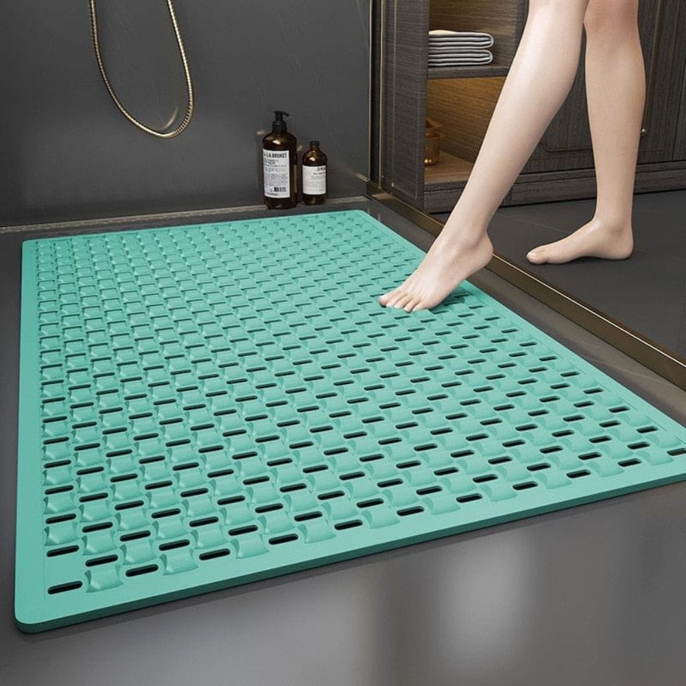 Tapis De Baignoire Antidérapant Avec Ventouses Et Trous De Drainage, Tapis De Douche Lavable En Machine