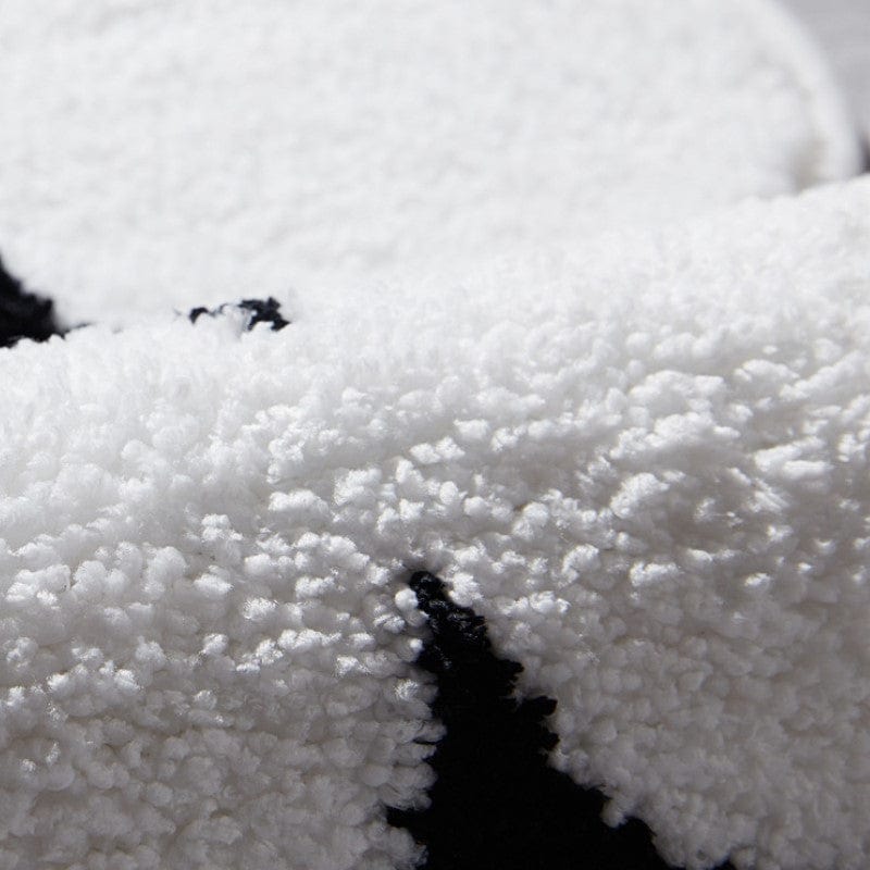 Tapis de Salle de Bain Original Noir et Blanc